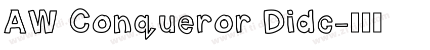 AW Conqueror Didc字体转换